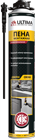 Ultima Pro+адаптер, пена монтажная профессиональная, всесезонная,750ml