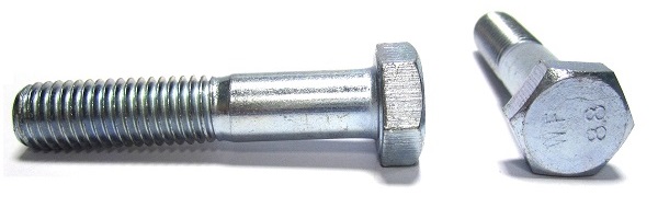 Болт оцинкованый кл пр 8.8 DIN 933 24х75