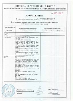 Сертификат на Винты установочные с тупым концом DIN 913 внутренний шестигранник 7