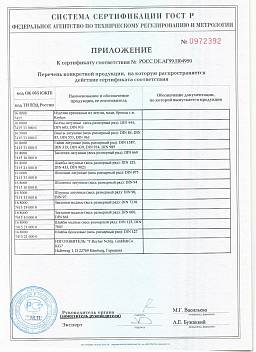 Сертификат на Винт латунный с цилиндрической головкой с прямым шлицем DIN 84 3